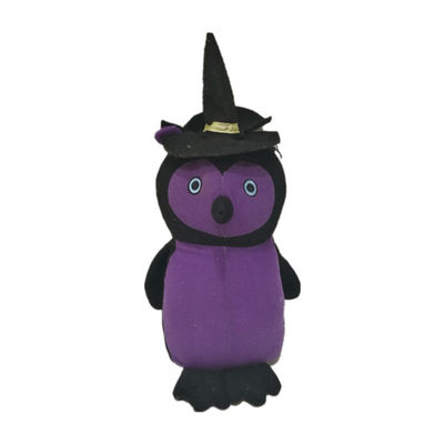LED Light 0.26M 10.24 Inch Purple Owl Stuffed Animal Halloween Cuddly Toys