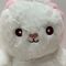 18CM 7&quot; Pink&amp; White Easter Plush Toy Bunny Rabbit Stuffed Animal in Carrot