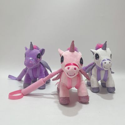 20 Cm 3 CLRS Plush Unicorn With Telescopic Rod Educational Stuffed Toys For Kids