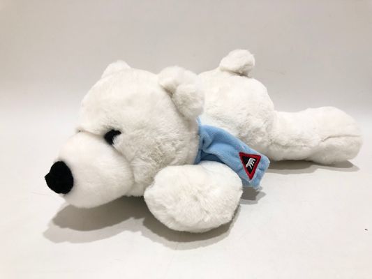 100% PP Cotton Gift Stuffed Small Lying Polar Bear Plush Toy Gifts For Kids
