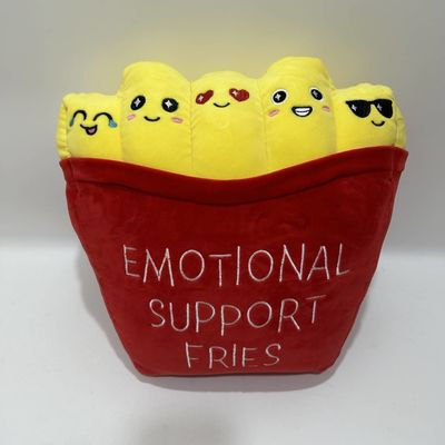 Emotional Fries 14′in Cute Support Pillow Cushion Home Decoration Cuddly Plush Pillow for Sofa, Couch, Bed Office