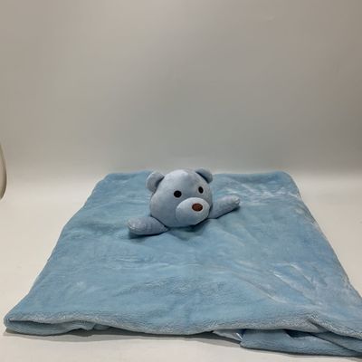 Blue Bear Baby Security Blanket OEM Baby Soft Plush Toy Infant