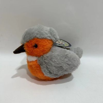 Fluffy and Vivid Plush Kingfisher w/ Sound Animated Bird Toy BSCI Factory