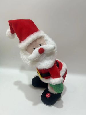 2024 Singing Santa W/Shaking X′mas New Functional Plush Toy Gift