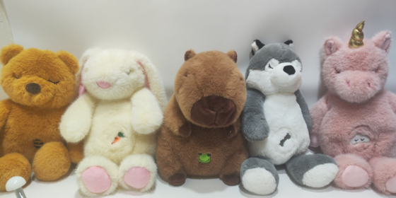 5ASSD singing Interactive Musical Toys Breathing Animals Plush for Baby