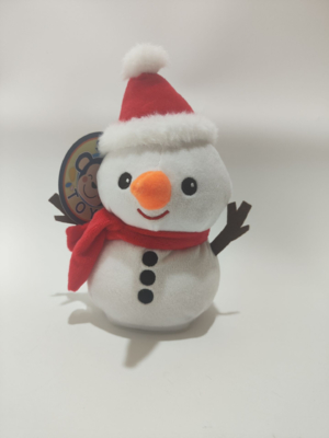 Hot Selling Christmas Recording and Repeating Snowman Toy Electronic Toy Functional toy best gift for kids
