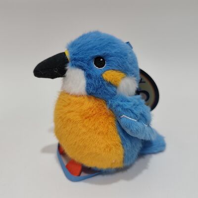 Magnetic Shoulder-Standing Kingfisher Plush Toy