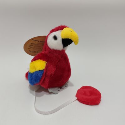 Magnetic Shoulder-Standing Parrot Plush Toy