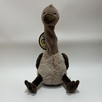 Recording and Neck-Turning Brown Ostrich Plush Toy Interactive Talking Back Ostrich
