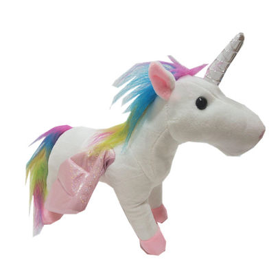 Musical 0.25m 9.84in Plush Unicorn Stuffed Animal Night Light Up Toys