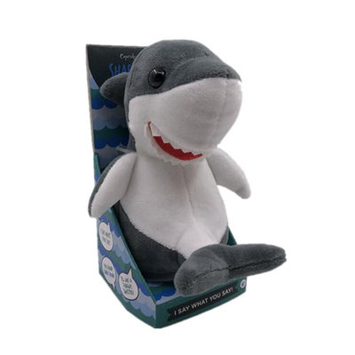 17cm 6.69'' Recording Plush Toy Shark Stuffed Animals &amp; Plush Toys ROHS