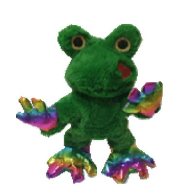 Green 0.35M 13.78 Inch Valentine'S Day Singing Cute Frog Stuffed Animal