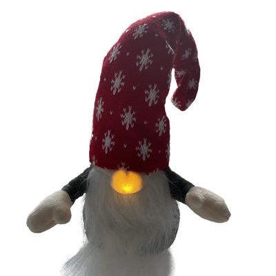 52cm 20.47 Inch Christmas LED Plush Toy Gnome Stuffed Animal Toy 3A Batteries