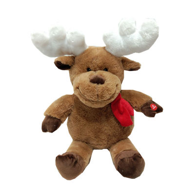 11.02in 0.28M Light Up Plush Stuffed Animal That Sings Jesus Loves Me With Star Lights