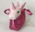0.2m 7.87in Plush Toy Backpacks Unicorn Tote Bag With Pink Winged