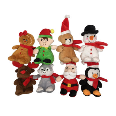 15cm 5.9in Christmas Animated Stuffed Animals That Sing Gingerbread Plush Toy 8 Asstd