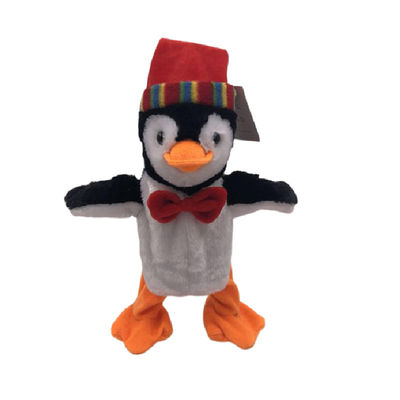 Singing Choking Walking Christmas Plush Penguin 33cm