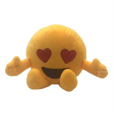 Recording Repeating Expression Plush Toys Yellow Color 15cm