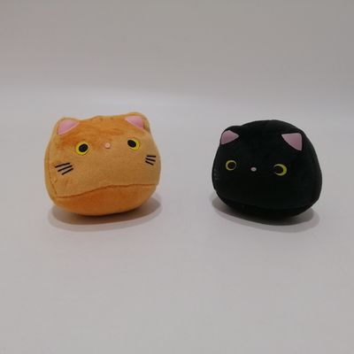 PP Cotton Two Color Squeaky Cat 10cm