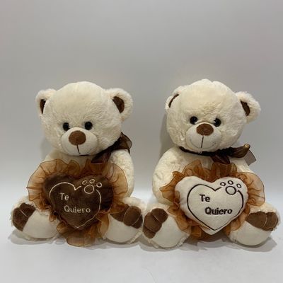 2 ASSTD Cute Bears Valentines Day Plush Toys 20 Cm With Heart