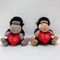 Plush Toy Gorilla With Red Heart Item With BSCI Audit