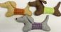 3 Clrs Dog Squeak Toy Customizable Plush Dog Toy BSCI Audit