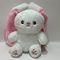 18CM 7&quot; 3 CLRS Easter Plush Toy Bunny Rabbit Stuffed Animal in Strawberry