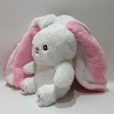 18CM 7&quot; 3 CLRS Easter Plush Toy Bunny Rabbit Stuffed Animal in Strawberry