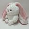 25CM 10&quot; Pink&amp; White Easter Plush Toy Bunny Rabbit Stuffed Animal in Strawberry
