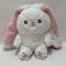 35CM 14&quot; Pink&amp; White Easter Plush Toy Bunny Rabbit Stuffed Animal in Strawberry