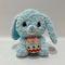 15CM Plush Toy Bunny Stuffed Animal with Colorful Eggs for Easter