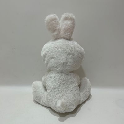 28CM Plush Toy Puppy Stuffed Animal in White Bunny Costume for Easter