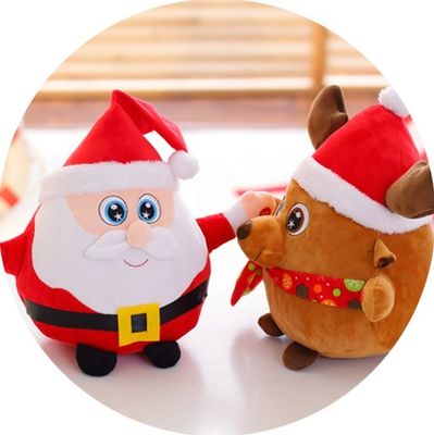 Stuffed Plush Toys Christmas Plush Toys 25cm Height Hand Wash Only