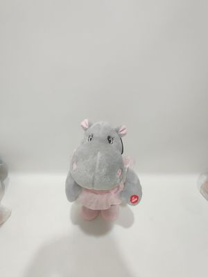 Singing and dancing hippo plush toy writhing and soothing toys