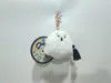 Quirky White Ghost School Bag Charm Cute Plush Doll Keychain