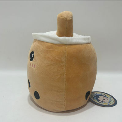 Custom Logo Double-Sided Reversible Color Milk Tea Cup Plush Toy