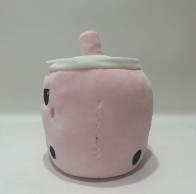 Custom Logo Double-Sided Reversible Color Milk Tea Cup Plush Toy