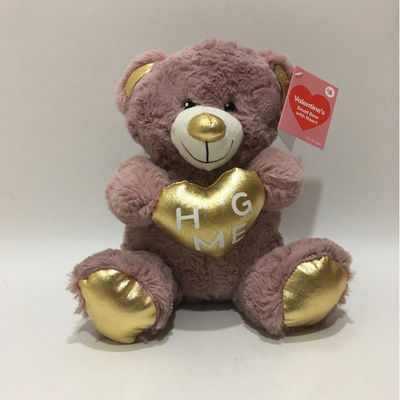 Hot-Selling Wholesale Plush Toy Valentine′ S Day Teddy Bear with Heart Sweet Gift for Lovers
