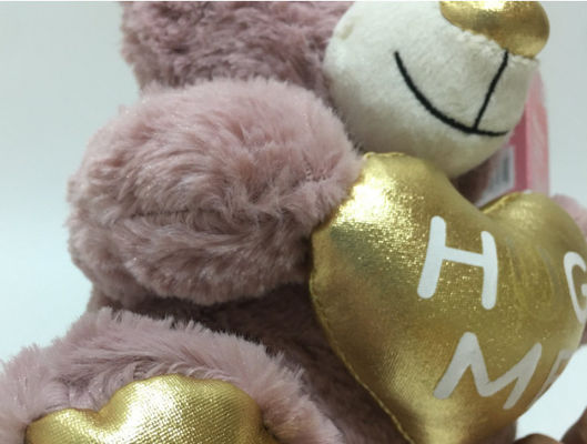 Hot-Selling Wholesale Plush Toy Valentine′ S Day Teddy Bear with Heart Sweet Gift for Lovers