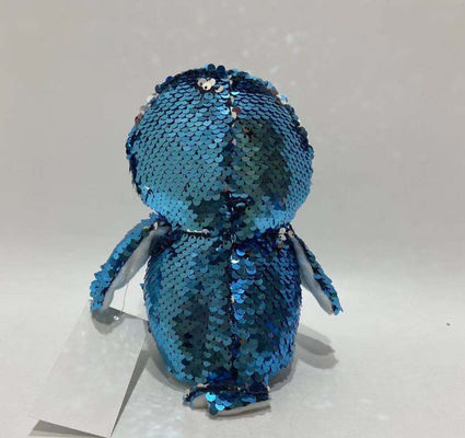 Hot Selling Voice Recording & Repeating Plush Flip Sequin Penguin Toy