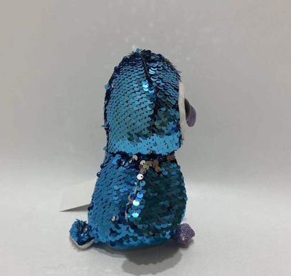 Hot Selling Voice Recording & Repeating Plush Flip Sequin Penguin Toy