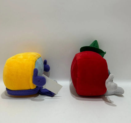 Customizable 14cm Red And Yellow Cable Car Mascot Plush Dolls