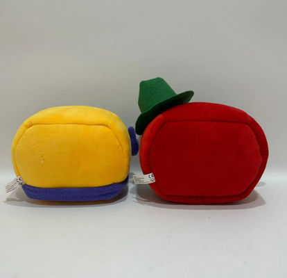 Customizable 14cm Red And Yellow Cable Car Mascot Plush Dolls