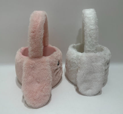 Hot Selling Easter Cute&Pretty Pink &White Plush Bunny Basket Toy