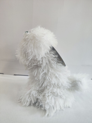 Dancing & Singing White Dog with flowers and Bells on head kids toy children's day gift