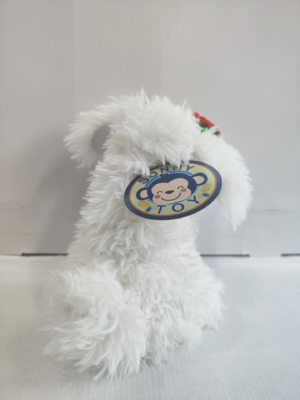 Dancing & Singing White Dog with flowers and Bells on head kids toy children's day gift