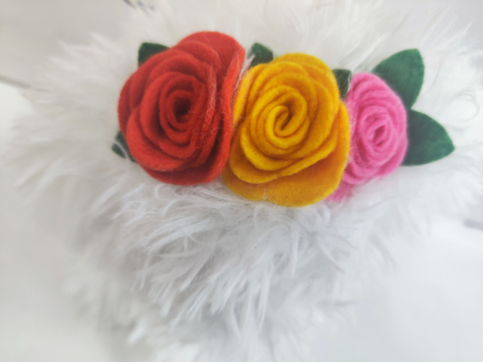 Dancing & Singing White Dog with flowers and Bells on head kids toy children's day gift