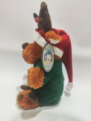 Children Christmas Gift Funny Deer with Shaking Foot and Singing Plush Toy Electronic toy