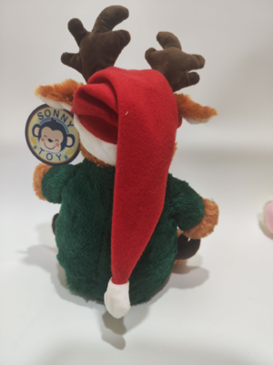 Children Christmas Gift Funny Deer with Shaking Foot and Singing Plush Toy Electronic toy