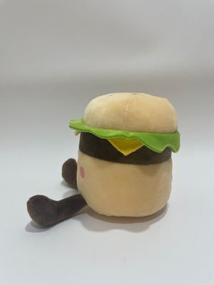 7 Pcs Assorted Burger Plush Toys, Cute Food Stuffed Animals for Kids and Home Decoration